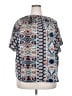 Unbranded 100% Polyester Blue Short Sleeve Blouse Size 5X - photo 1
