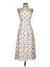 Babaton 100% Polyester Hearts Ivory Casual Dress Size 00 - photo 1