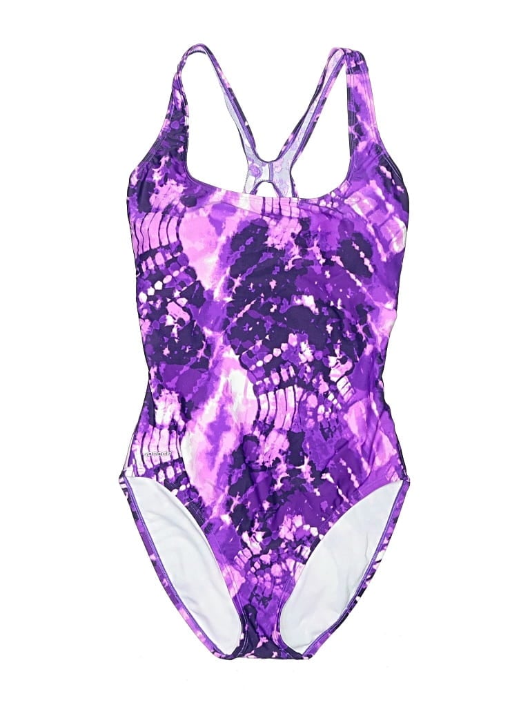 Pre-owned Speedo One Piece Swimsuit In Purple