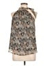 Veronica M. 100% Polyester Silver Sleeveless Blouse Size L - photo 1
