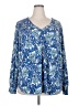 Lane Bryant Blue 3/4 Sleeve Blouse Size 22 - 24 Plus - photo 1