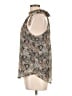 Veronica M. 100% Polyester Silver Sleeveless Blouse Size L - photo 5