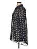 Ann Taylor LOFT Outlet 100% Polyester Animal Print Gray Long Sleeve Blouse Size XL - photo 5