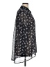 Ann Taylor LOFT Outlet 100% Polyester Animal Print Gray Long Sleeve Blouse Size XL - photo 4