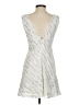 BCBGeneration 100% Polyester Metallic Silver Cocktail Dress Size 2 - photo 2