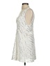 BCBGeneration 100% Polyester Metallic Silver Cocktail Dress Size 2 - photo 5