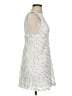 BCBGeneration 100% Polyester Metallic Silver Cocktail Dress Size 2 - photo 4