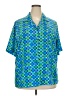 Worthington 100% Polyester Green Short Sleeve Blouse Size 18 - photo 1