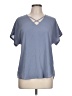 Maurices 100% Polyester Blue Short Sleeve Top Size L - photo 1