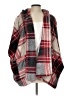 ePretty 100% Polyester Plaid Red Poncho Size L - photo 1