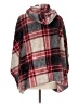 ePretty 100% Polyester Plaid Red Poncho Size L - photo 2