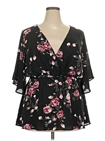 Torrid 3/4 Sleeve Blouse (view 1)