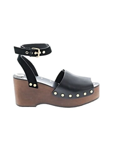 Madewell The Anouk Platform Clog Sandal in Leather (view 1)