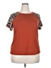 Unbranded Animal Print Brown Short Sleeve T-Shirt Size 18 (estimated) - photo 1