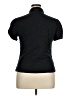 Dots Black Short Sleeve Blouse Size XL - photo 2