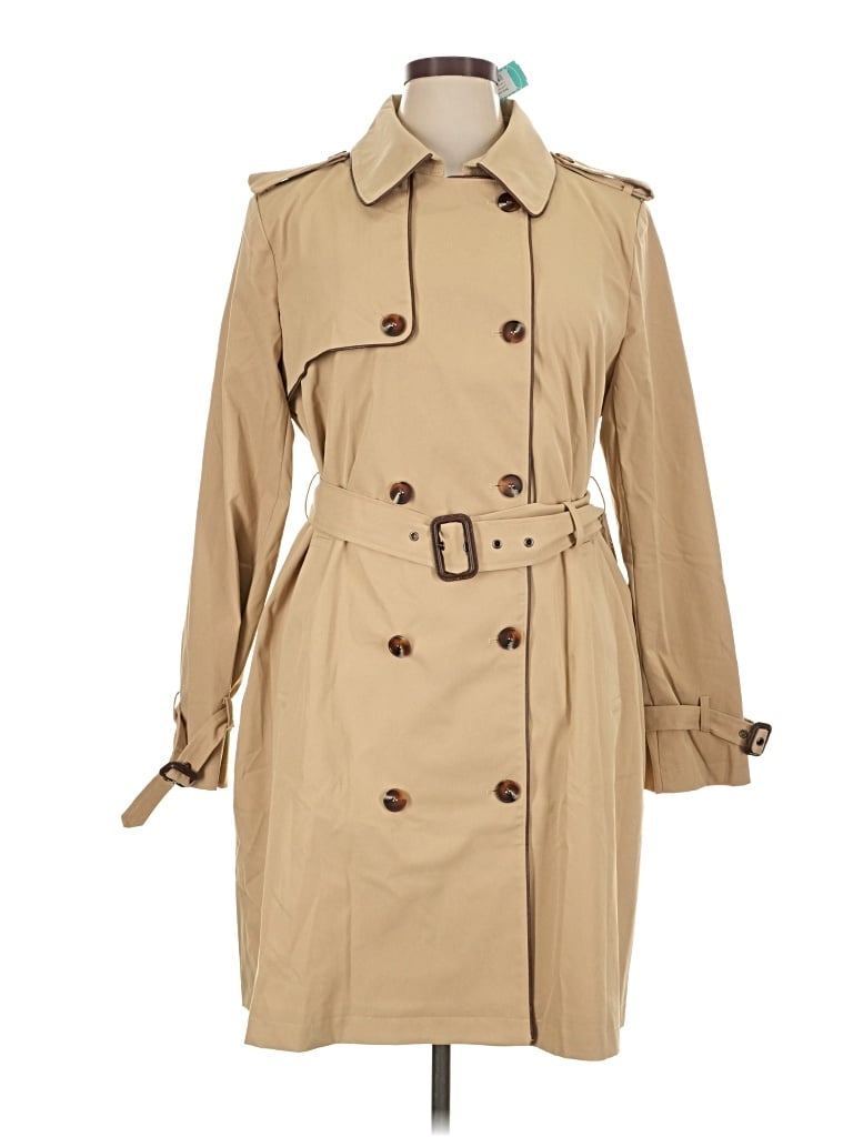 Skies Are Blue Trenchcoat In Tan