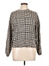 Monrow Houndstooth Silver Pullover Sweater Size L - photo 1