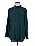 Chico's 100% Polyester Solid Teal Long Sleeve Blouse Size M - photo 1