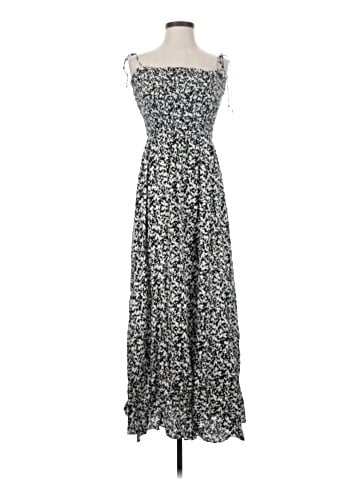 Madewell Tie Shoulder Midi Dress in Floral (view 1)