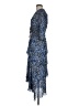 Maje 100% Viscose Paisley Blue Cocktail Dress Size EU (FR) 38 / US 6 - photo 5