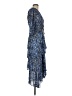 Maje 100% Viscose Paisley Blue Cocktail Dress Size EU (FR) 38 / US 6 - photo 4