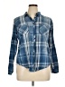 Westport 100% Cotton Plaid Blue Long Sleeve Button-Down Shirt Size XL - photo 1