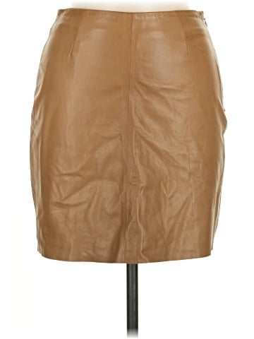 Giorgio Armani Faux Leather Skirt (view 1)