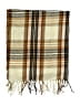Vince Camuto Plaid Brown Scarf One size - photo 2