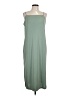 H&M 100% Polyester Solid Green Casual Dress Size L - photo 1