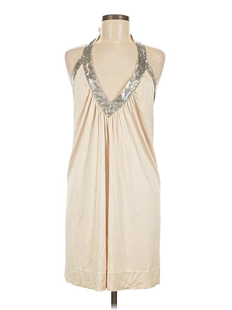 Pre-owned Bcbgmaxazria Cocktail Dress In Ivory