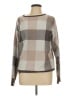 Cynthia Rowley TJX Checkered-gingham Brown Pullover Sweater Size L - photo 1