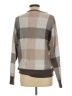 Cynthia Rowley TJX Checkered-gingham Brown Pullover Sweater Size L - photo 2