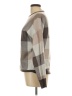 Cynthia Rowley TJX Checkered-gingham Brown Pullover Sweater Size L - photo 5