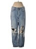 Topshop 100% Cotton Tropical Blue Jeans Size 26 waist - photo 1