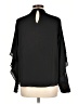 Elie Tahari 100% Polyester Black 3/4 Sleeve Blouse Size L - photo 2