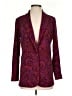 Susan Graver Paisley Burgundy Blazer Size S - photo 1