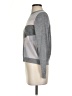 Margaret O'Leary 100% Merino Wool Chevron-herringbone Gray Wool Pullover Sweater Size S (estimated) - photo 5