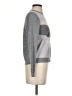 Margaret O'Leary 100% Merino Wool Chevron-herringbone Gray Wool Pullover Sweater Size S (estimated) - photo 4