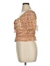 Mi ami Gold Short Sleeve Blouse Size XL - photo 5