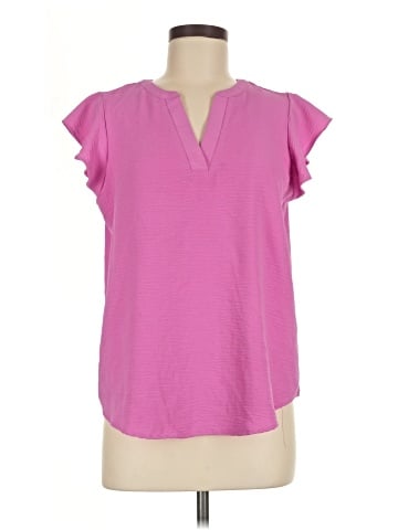 Adrianna Papell Short Sleeve Blouse (view 1)
