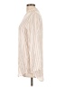 Amaryllis 100% Polyester Stripes Ivory Long Sleeve Blouse Size L - photo 5