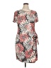 Robbie Bee Print Orange Casual Dress Size XL (petite) - photo 1