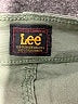 Lee Solid Green Khaki Shorts Size 12 - photo 3