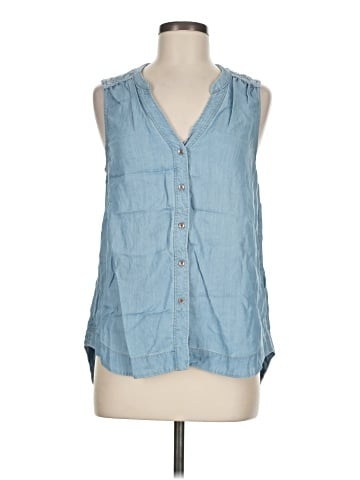 Holding Horses Sleeveless Button-Down Shirt (view 1)
