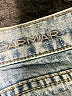 Carmar 100% Cotton Hearts Blue Jeans Size 28 waist - photo 7