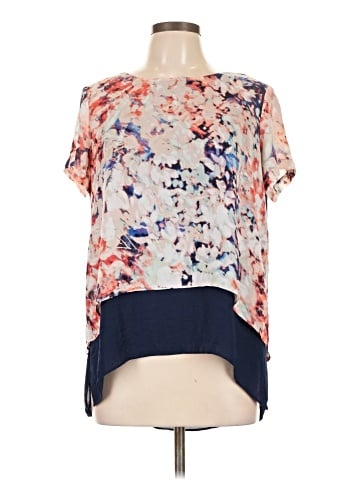 a.n.a. A New Approach Short Sleeve Blouse (view 1)