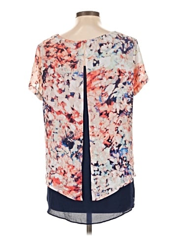 a.n.a. A New Approach Short Sleeve Blouse (view 2)