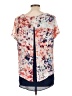 a.n.a. A New Approach 100% Polyester Blue Short Sleeve Blouse Size L - photo 2
