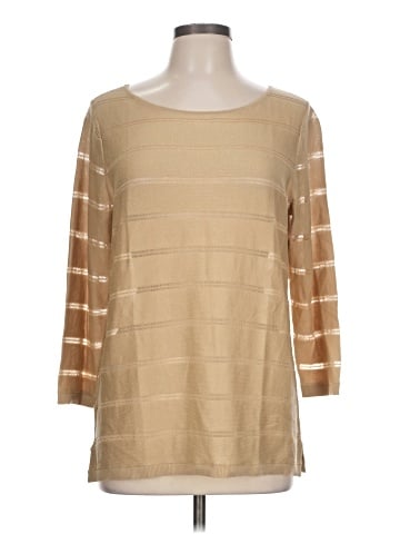 Ann Taylor LOFT 3/4 Sleeve T-Shirt (view 1)