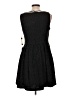 Eliza J 100% Polyester Tweed Black Casual Dress Size 10 - photo 2